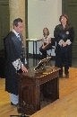 Enrique Presa Cuesta, en la jura de la ceremonia de ascenso de jueces a magistrados.